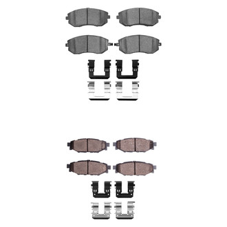 R1 Concepts® - Performance Sport Low Metallic Front and Rear Brake Pad Set