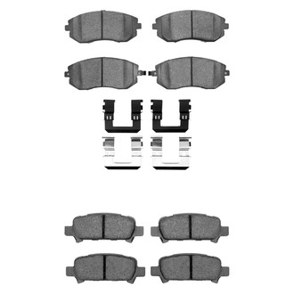 R1 Concepts® - Performance Sport Low Metallic Front and Rear Brake Pad Set