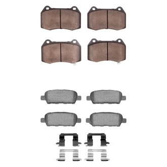 R1 Concepts® - Performance Sport Low Metallic Front and Rear Brake Pad Set
