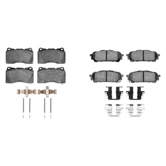 R1 Concepts® - Performance Sport Low Metallic Front and Rear Brake Pad Set