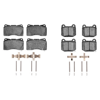 R1 Concepts® - Performance Sport Low Metallic Front and Rear Brake Pad Set