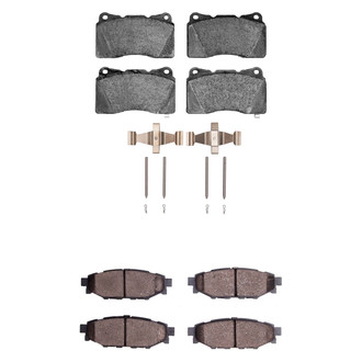 R1 Concepts® - Performance Sport Low Metallic Front and Rear Brake Pad Set