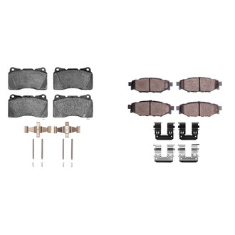 R1 Concepts® - Performance Sport Low Metallic Front and Rear Brake Pad Set