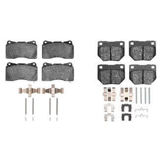 R1 Concepts® - Performance Sport Low Metallic Front and Rear Brake Pad Set