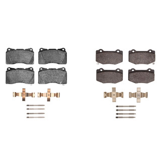 R1 Concepts® - Performance Sport Low Metallic Front and Rear Brake Pad Set