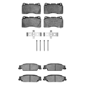 R1 Concepts® - Performance Sport Low Metallic Front and Rear Brake Pad Set