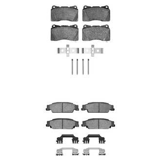 R1 Concepts® - Performance Sport Low Metallic Front and Rear Brake Pad Set