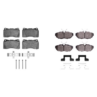R1 Concepts® - Performance Sport Low Metallic Front and Rear Brake Pad Set