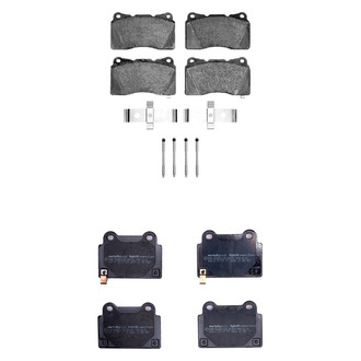 R1 Concepts® - Performance Sport Low Metallic Front and Rear Brake Pad Set