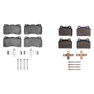 R1 Concepts® - Performance Sport Low Metallic Front and Rear Brake Pad Set