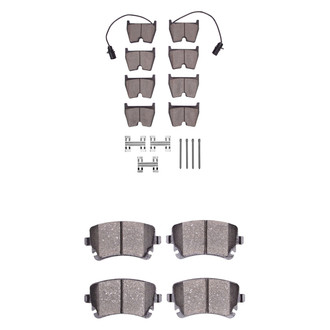 R1 Concepts® - Performance Sport Low Metallic Front and Rear Brake Pad Set