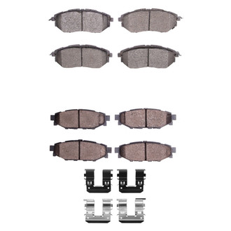 R1 Concepts® - Performance Sport Low Metallic Front and Rear Brake Pad Set