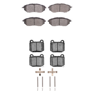R1 Concepts® - Performance Sport Low Metallic Front and Rear Brake Pad Set