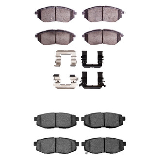 R1 Concepts® - Performance Sport Low Metallic Front and Rear Brake Pad Set
