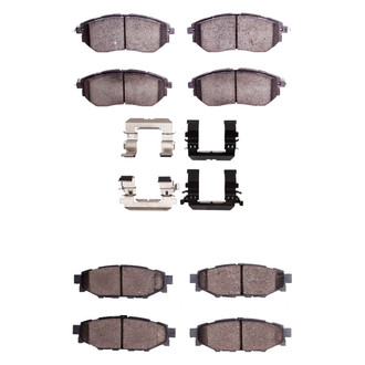 R1 Concepts® - Performance Sport Low Metallic Front and Rear Brake Pad Set