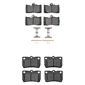 R1 Concepts® - Performance Sport Low Metallic Front and Rear Brake Pad Set