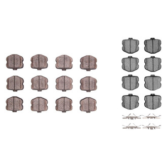 R1 Concepts® - Performance Sport Low Metallic Front and Rear Brake Pad Set