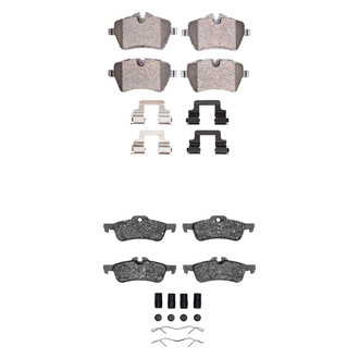 R1 Concepts® - Performance Sport Low Metallic Front and Rear Brake Pad Set