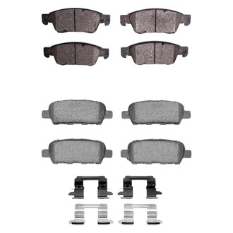 R1 Concepts® - Performance Sport Low Metallic Front and Rear Brake Pad Set