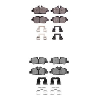 R1 Concepts® - Performance Sport Low Metallic Front and Rear Brake Pad Set