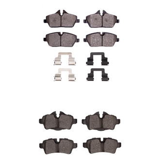 R1 Concepts® - Performance Sport Low Metallic Front and Rear Brake Pad Set