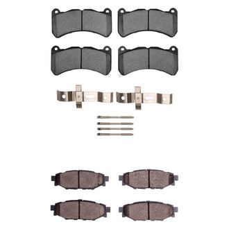 R1 Concepts® - Performance Sport Low Metallic Front and Rear Brake Pad Set