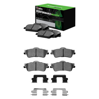 R1 Concepts® - Performance Sport Low Metallic Front and Rear Brake Pad Set