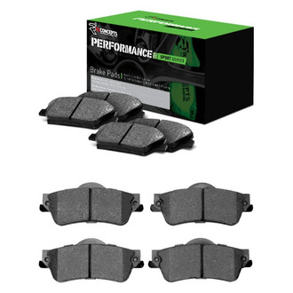 R1 Concepts® - Performance Sport Low Metallic Front and Rear Brake Pad Set