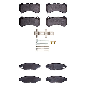 R1 Concepts® - Performance Sport Low Metallic Front and Rear Brake Pad Set