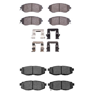 R1 Concepts® - Performance Sport Low Metallic Front and Rear Brake Pad Set