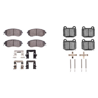R1 Concepts® - Performance Sport Low Metallic Front and Rear Brake Pad Set