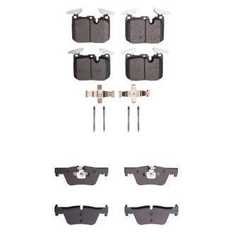R1 Concepts® - Performance Sport Low Metallic Front and Rear Brake Pad Set