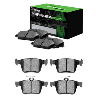 R1 Concepts® - Performance Sport Low Metallic Front and Rear Brake Pad Set