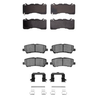 R1 Concepts® - Performance Sport Low Metallic Front and Rear Brake Pad Set
