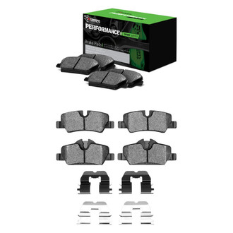 R1 Concepts® - Performance Sport Low Metallic Front and Rear Brake Pad Set
