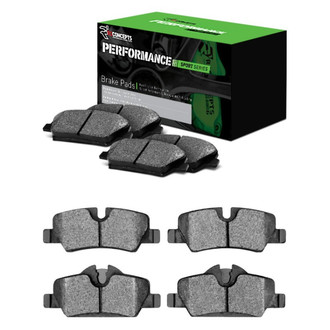 R1 Concepts® - Performance Sport Low Metallic Front and Rear Brake Pad Set
