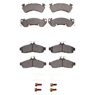 R1 Concepts® - Super Heavy Duty Semi-Metallic Front and Rear Brake Pad Set
