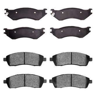 R1 Concepts® - Super Heavy Duty Semi-Metallic Front and Rear Brake Pad Set