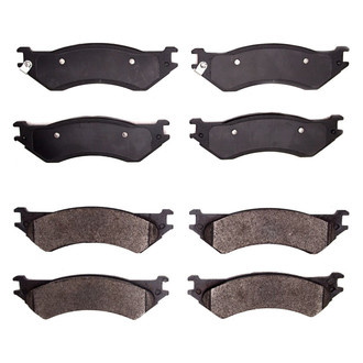 R1 Concepts® - Super Heavy Duty Semi-Metallic Front and Rear Brake Pad Set