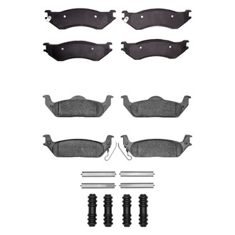 R1 Concepts® - Super Heavy Duty Semi-Metallic Front and Rear Brake Pad Set