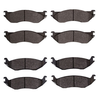 R1 Concepts® - Super Heavy Duty Semi-Metallic Front and Rear Brake Pad Set