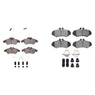 R1 Concepts® - Super Heavy Duty Semi-Metallic Front and Rear Brake Pad Set