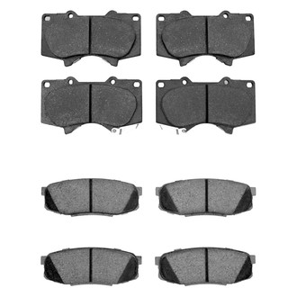 R1 Concepts® - Super Heavy Duty Semi-Metallic Front and Rear Brake Pad Set