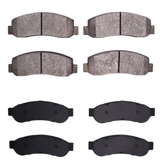 R1 Concepts® - Super Heavy Duty Semi-Metallic Front and Rear Brake Pad Set