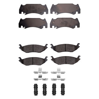 R1 Concepts® - Super Heavy Duty Semi-Metallic Front and Rear Brake Pad Set