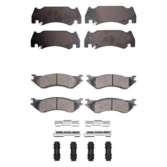 R1 Concepts® - Super Heavy Duty Semi-Metallic Front and Rear Brake Pad Set