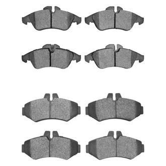 R1 Concepts® - Super Heavy Duty Semi-Metallic Front and Rear Brake Pad Set
