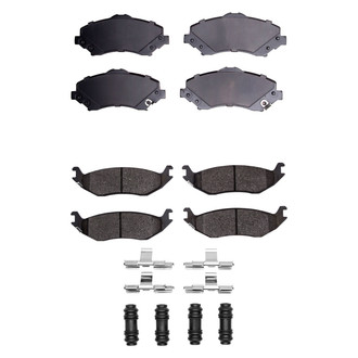 R1 Concepts® - Super Heavy Duty Semi-Metallic Front and Rear Brake Pad Set