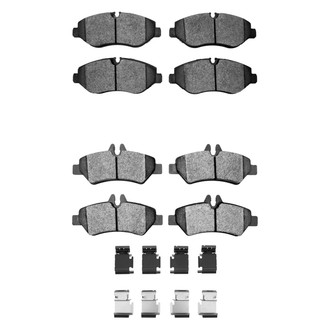 R1 Concepts® - Super Heavy Duty Semi-Metallic Front and Rear Brake Pad Set