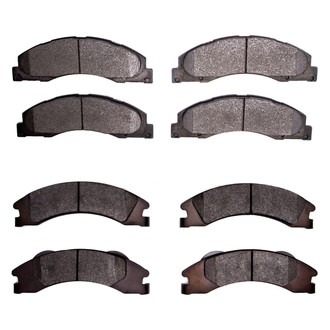 R1 Concepts® - Super Heavy Duty Semi-Metallic Front and Rear Brake Pad Set